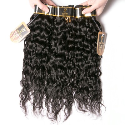 wholesale high quality water wave cuticle aligned hair bundles Brazilian virgin hair