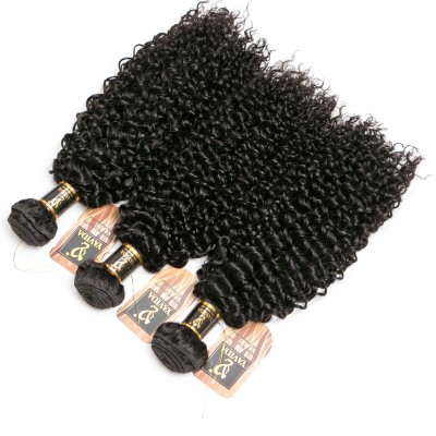 factory supplier kinky curly natural black Brazilian human hair 3 piece