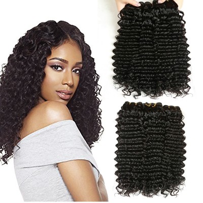 Deep Wave Brazilian Virgin Hair Weave Bundles 100% Human Hair Bundle Extension Loose 1/3/4 pcs Raw  Hair Curly Products