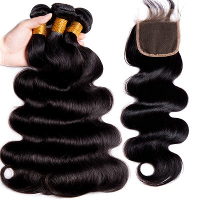 wholesale brazilian body wave cuticle aligned raw virgin hair 14 16 18 +14 human hair weave bundles 100%remy hair extension