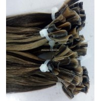 wholesale packing cheap best quality 100% remy human hair nail/u tip extension