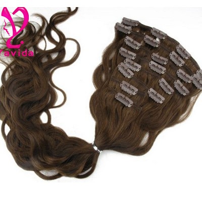 Waimaotong express Wholesale top 7A grade quality virgin remy hair brazilian clip in hair extensions for african american