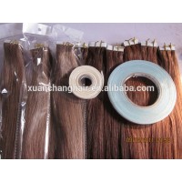 #1, #1b, #2, #4, #18/613, #60 in stork!22" Tape In Human Hair Extension,Brazilian Skin Weft,PU Weft,Walker Blue Tape,no shedding