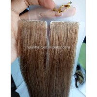 Hotsale 100% human hair remy tape shopping online manufacturer high quality Pu weft hair extension