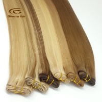 No Shedding Cheap Wholesale Virgin Hair Double Drawn Hair Weft