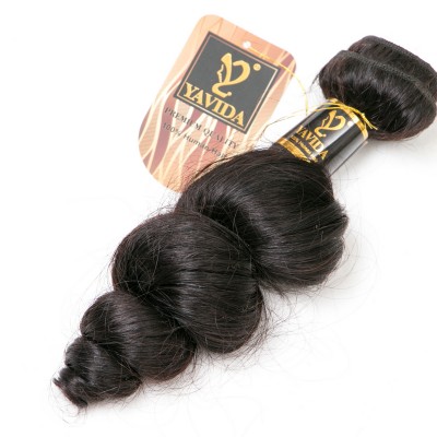 cheap hot product peruvian remy loose wave hair bundle virgin hair extension 100 gram